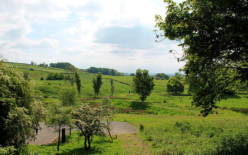 Lush surrounding farmland awaits