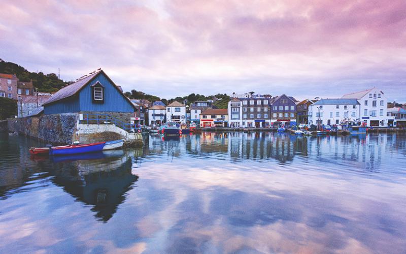 Nearby Mevagissey in the summer
